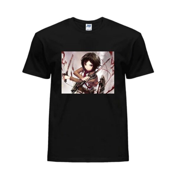 Μπλούζα με στάμπα mikasa anime girl! - Image 2