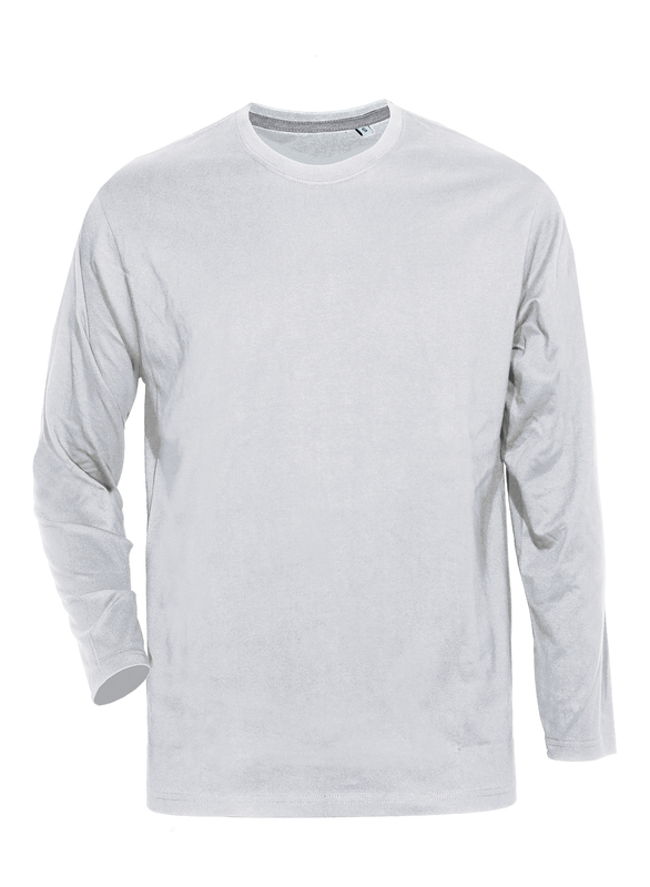 Ανδρικό μπλουζάκι μακρυμάνικο 170gr WHITE